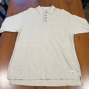 VTG Levi's Polo Shirt‎ Mens Gray Jeanswear Short Sleeve Medium Casual Top 90s